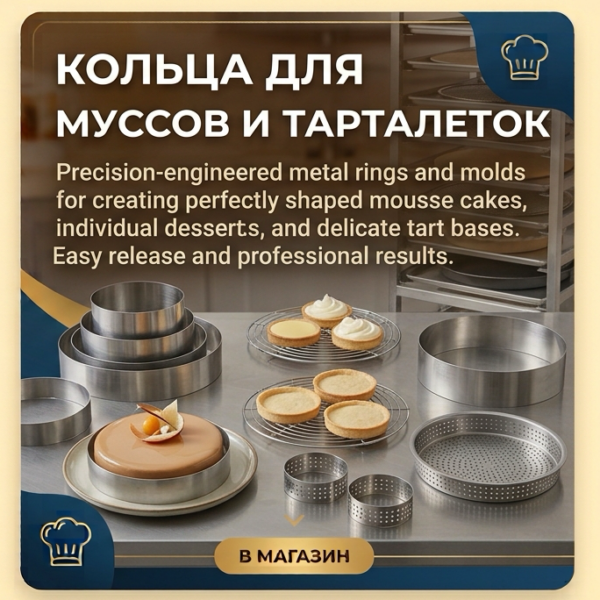 Кольца для муссов и тарталеток