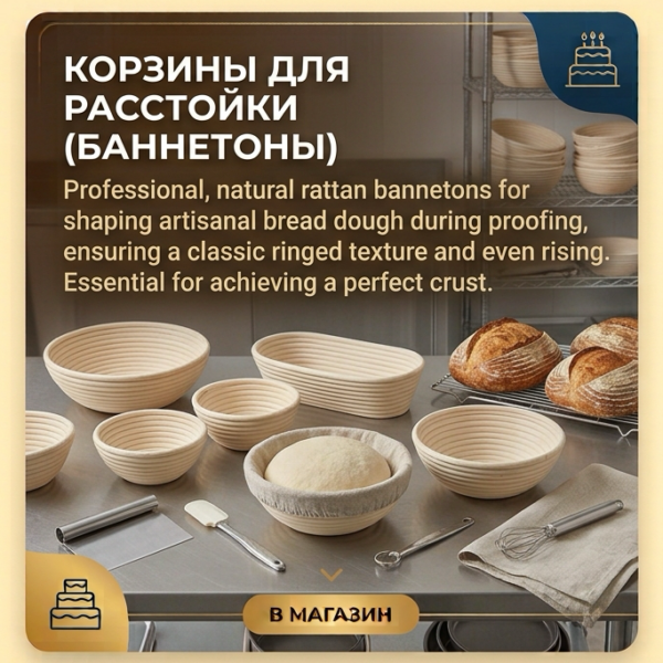 Корзины для расстойки (баннетоны)
